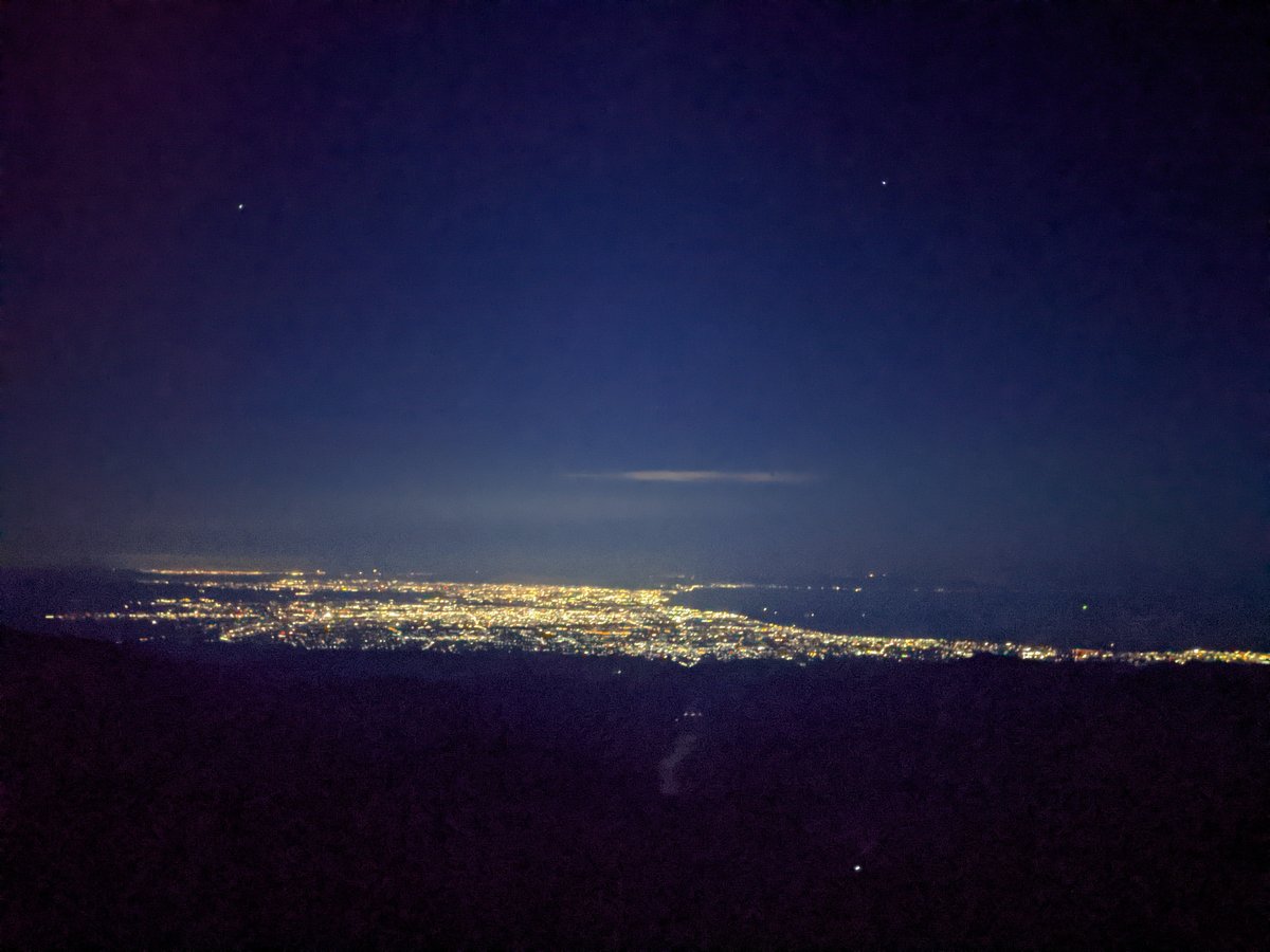 Night Lights Over Mt. Tate, Kamiichi Toyama