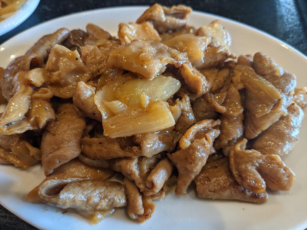 Local Pork Stir-Fry in Tsunoore, Kashima