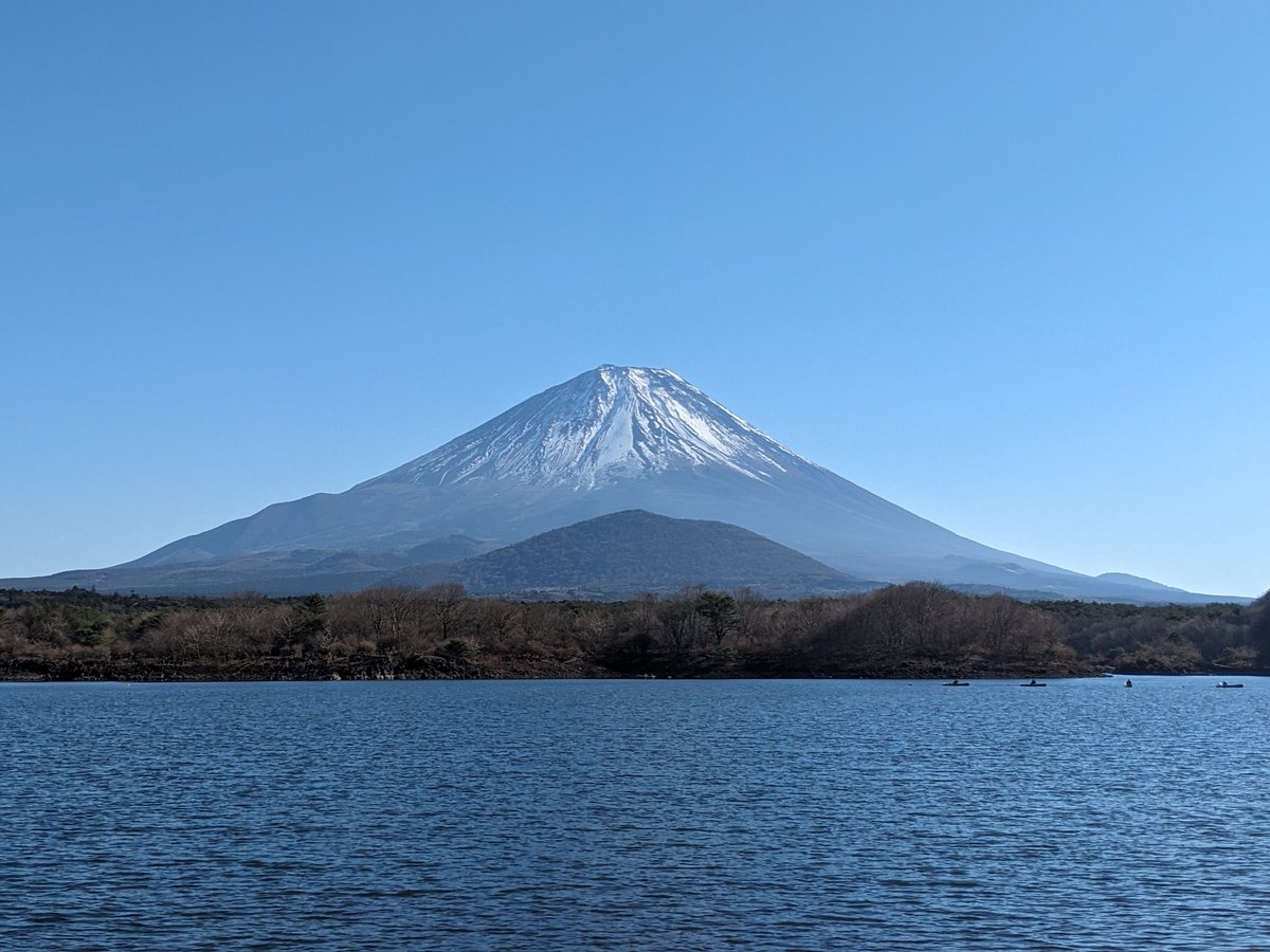 Mt. Fuji from Shoji Lake, Yamanashi — Winter Perfection