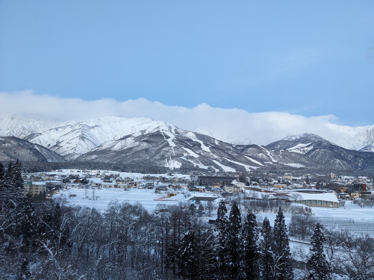 Winter Valley View with Mt. Shirouma, Nagano