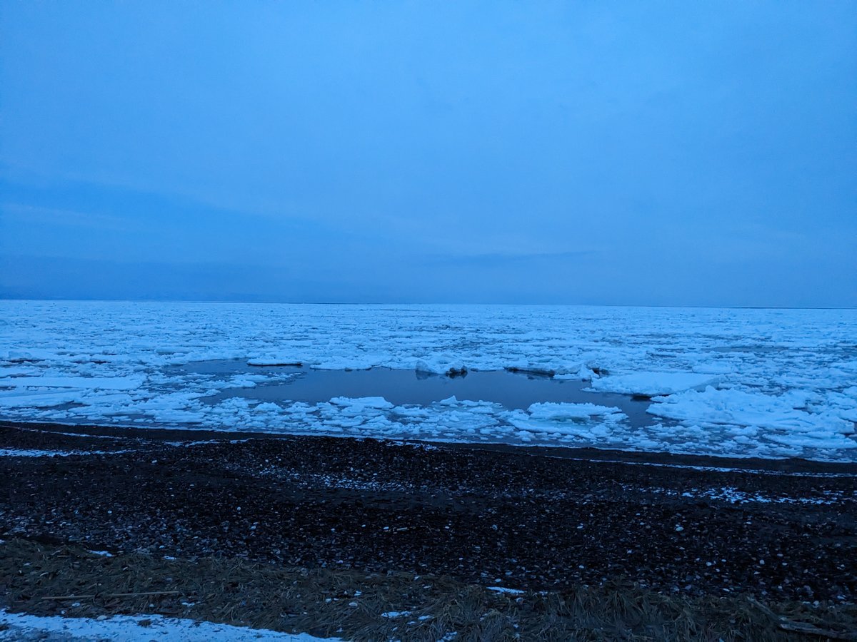 Notsuke Beach in Winter, Hokkaido