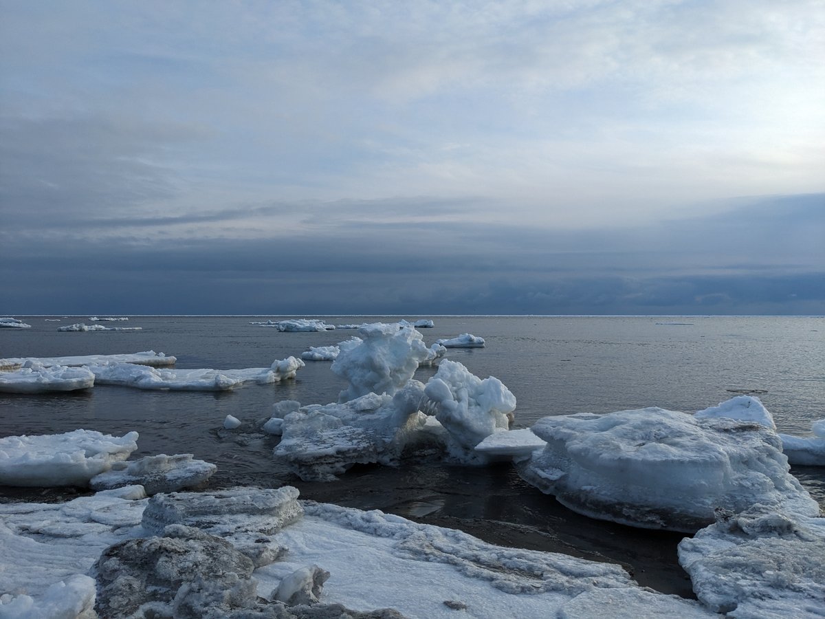 Winter Sunrise with Drifting Ice, Hokkaido Coast photo 2