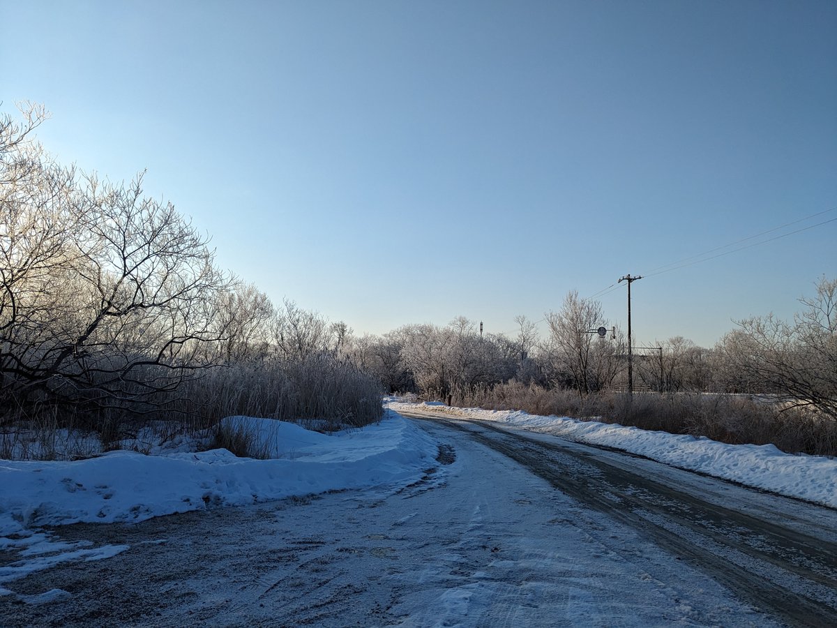 Winter Road Through Uraiya, Shibecha, Hokkaido