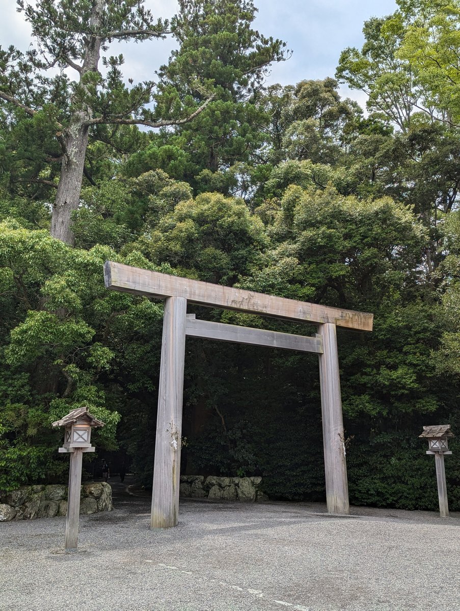 Ancient Torii Gateway in Honmachi, Ise