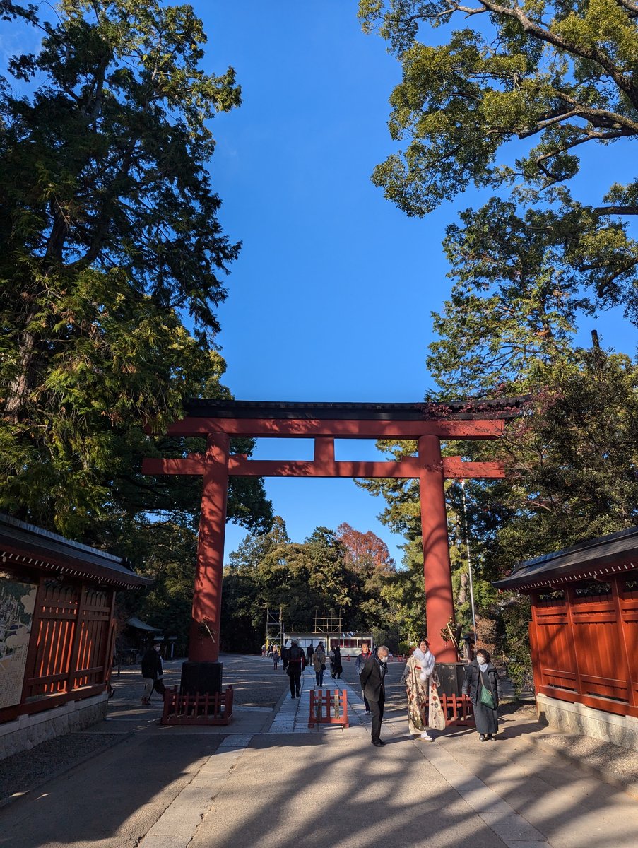 Sacred Torii Gate in Takahanachō, Saitama