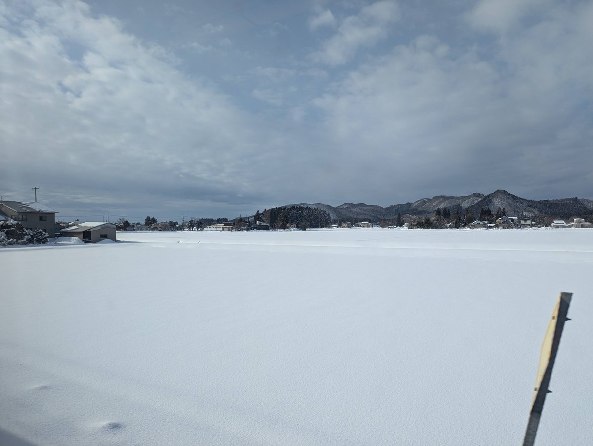 Frozen Lake in Winter, Shimizu Daisen Akita