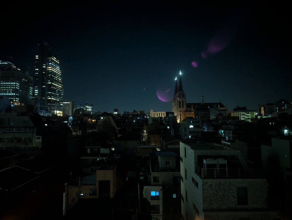 Seoul Night Rooftop View, Yeoksam District