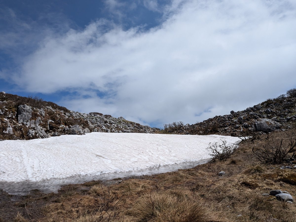 Late Spring Snow Patch, Odani-yonocho, Shiga