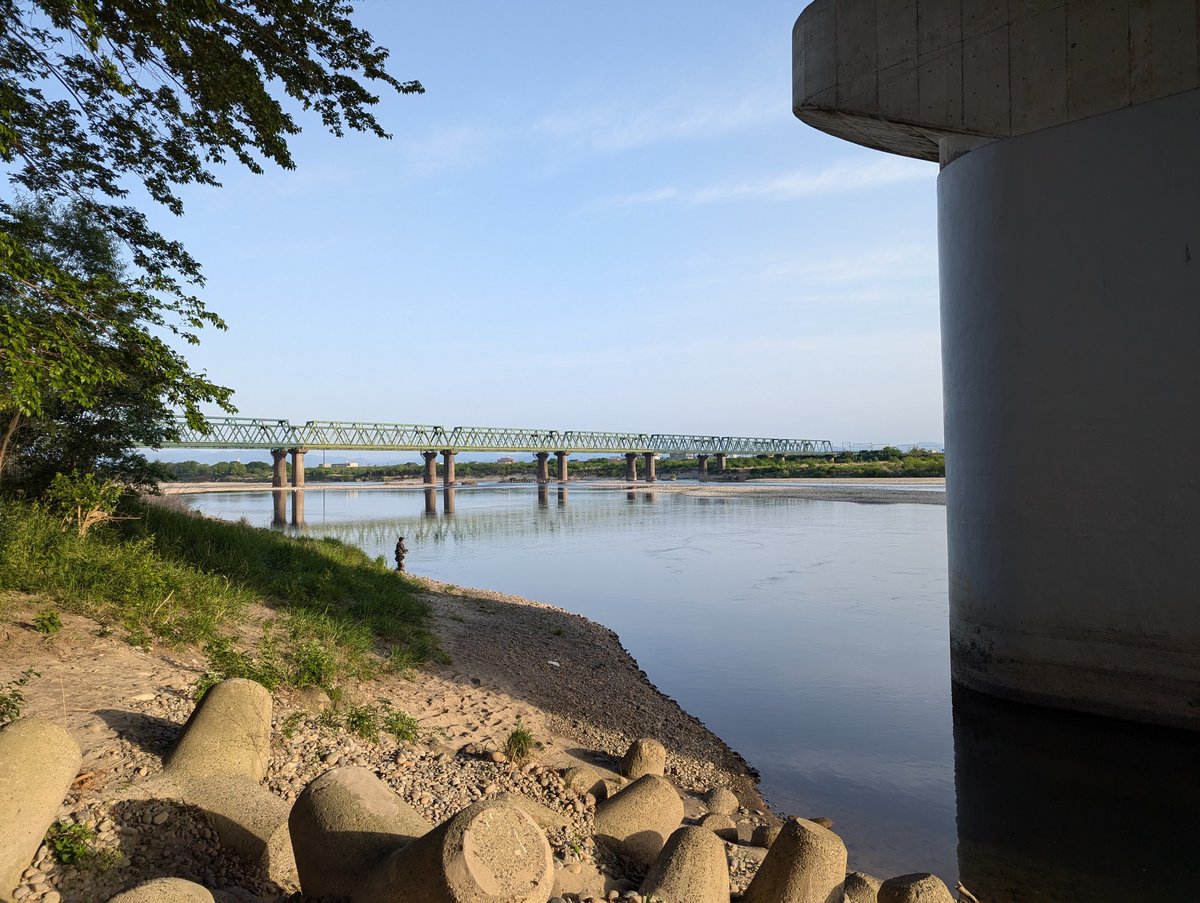 Kihoku Bridge Over the Kiso River, Aichi