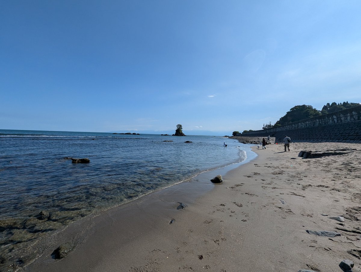 October Beach at Ota, Takaoka, Toyama