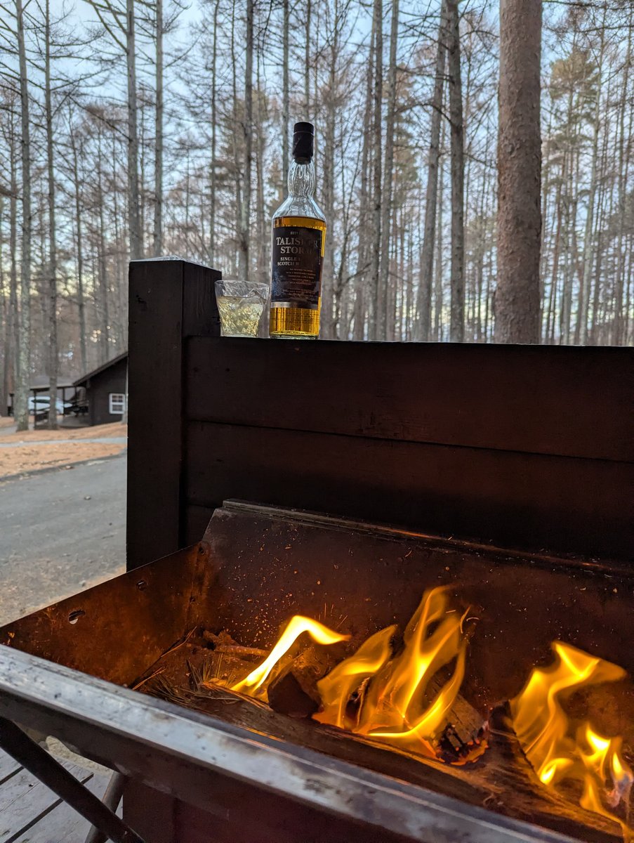 Bonfire & Whiskey in Hokuto's Winter Forest