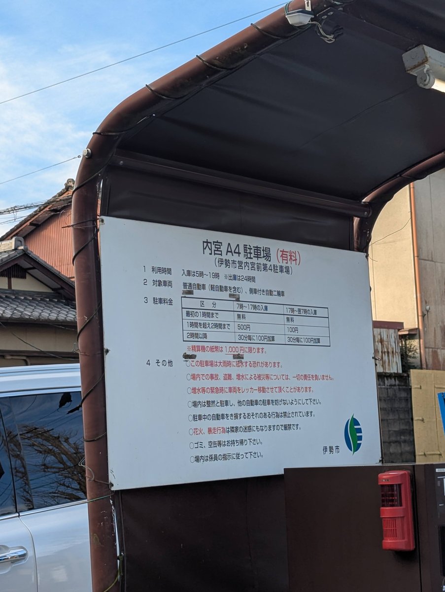 Ise Jingū Parking Sign, Mie Prefecture