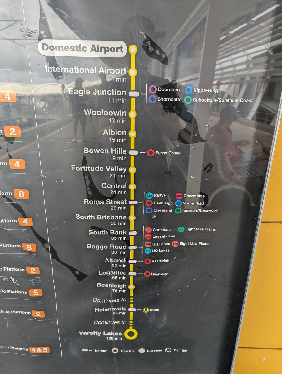 Brisbane Airport Train Map, Queensland