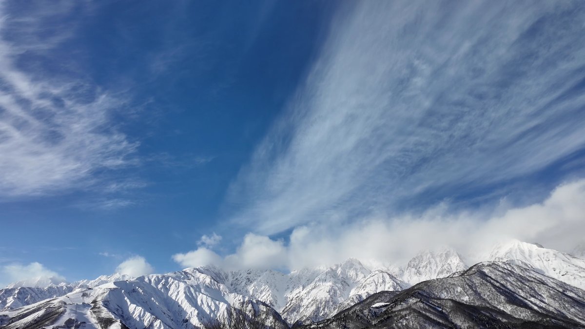 Winter Swing with Mt. Shirouma, Nagano photo 2