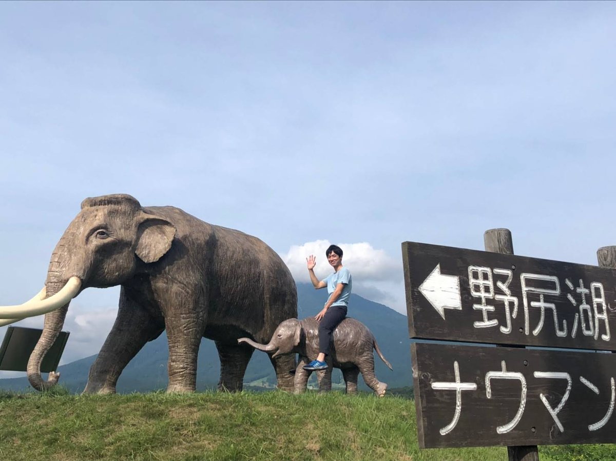 Elephant Sculptures with Mt. Myōkō in View, Nagano