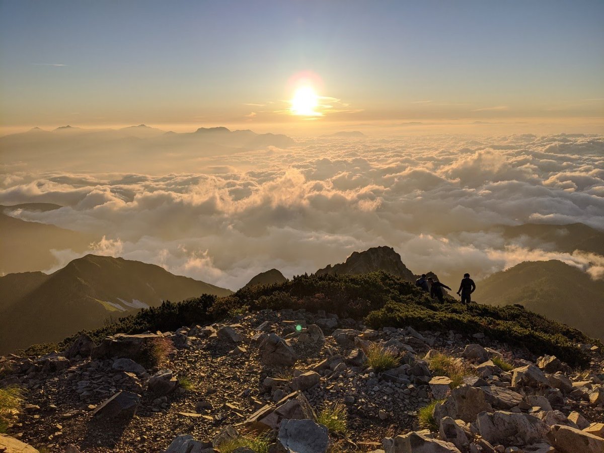 Above the Clouds at Dawn, Toyama Alps photo 4